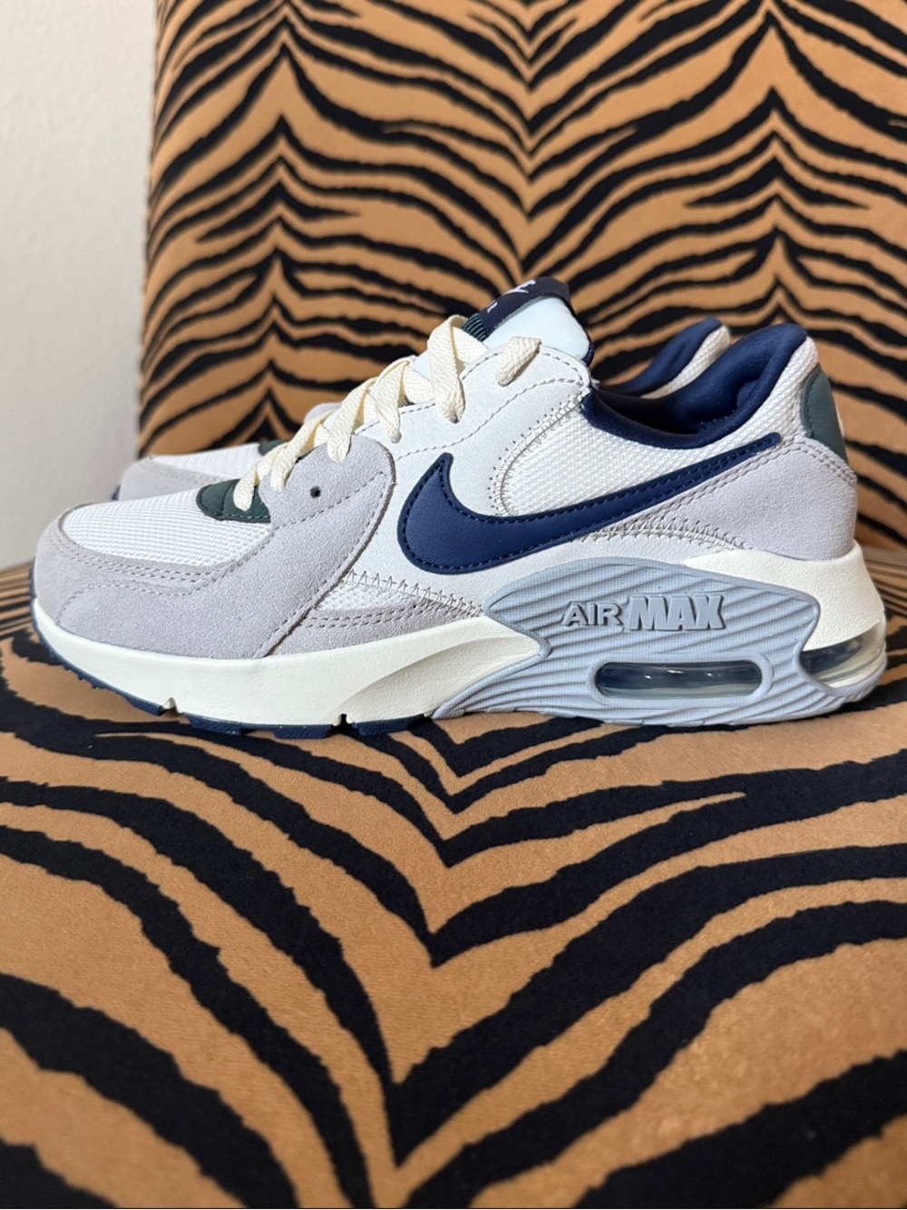 Nike White, Gray & Navy Air Max Excee Sneakers